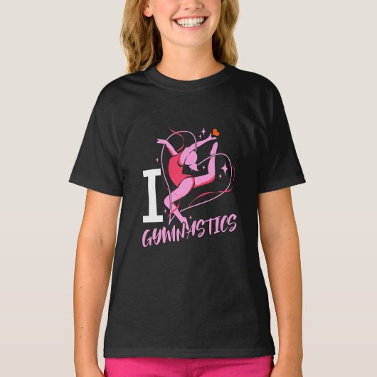 I Love Gymnastics T-shirt (Voorkant)