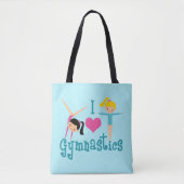 I Love Gymnastics Tote Bag (Voorkant)