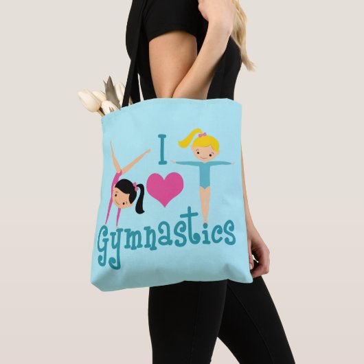 I Love Gymnastics Tote Bag (Dichtbij)