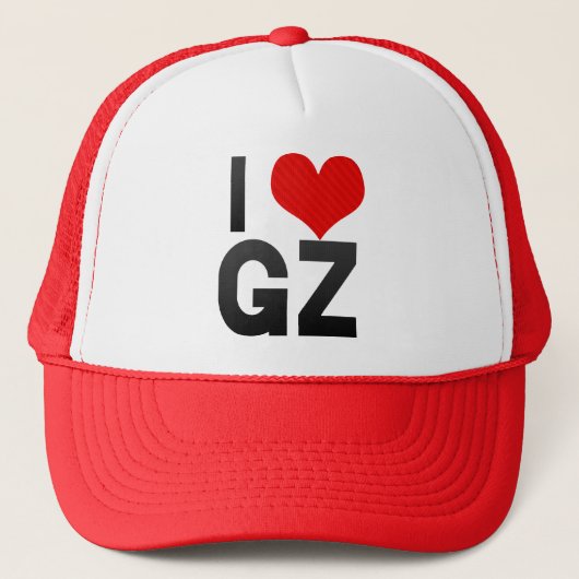 I Love GZ Trucker Pet (Voorkant)