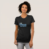 i love habeas corpus blue on black t-shirt (Voorkant volledig)