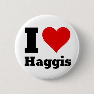 I Love Haggis Button