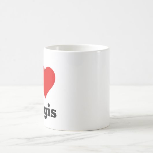 I Love Haggis Coffee Mok (Center)