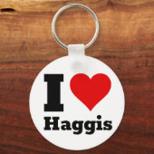 I Love Haggis Sleutelhanger (Voorkant)