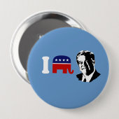 I Love Haley Barbour Ronde Button 4,0 Cm (Voorkant /achterkant)