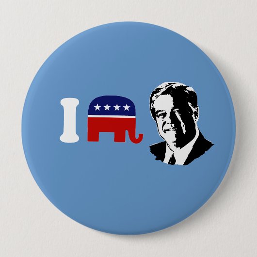 I Love Haley Barbour Ronde Button 4,0 Cm (Voorkant)
