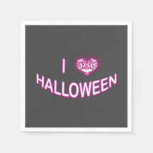 I Love Halloween (Batty Love Heart) Paars White