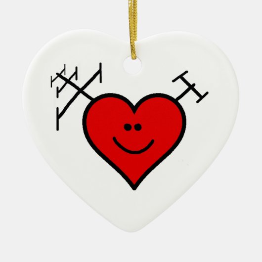 I Love Ham Radio Ornament by Brownielocks (Voorkant)