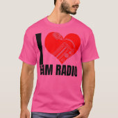 I Love Ham Radios graphic T-shirt (Voorkant)