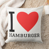 I love hamburguer kussen (Deken)