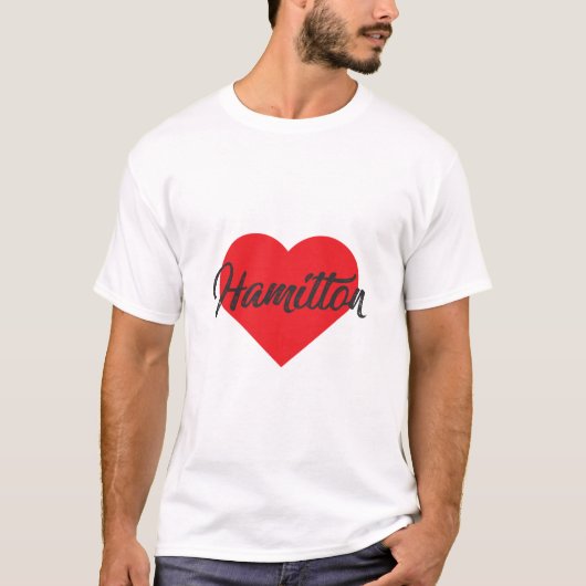 I Love Hamilton - Bermuda T-shirt (Voorkant)