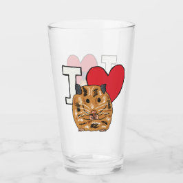 I Love Hamsters Glas