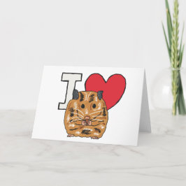 I Love Hamsters Kaart