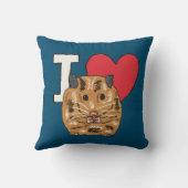 I Love Hamsters Kussen (Achterkant)