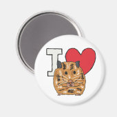 I Love Hamsters Magneet (Voorkant / Achterkant)