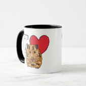 I Love Hamsters Mok (Voorkant links)