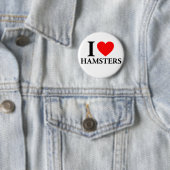 I Love Hamsters Ronde Button 5,7 Cm (In situ)