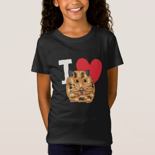 I Love Hamsters T-shirt (Voorkant)