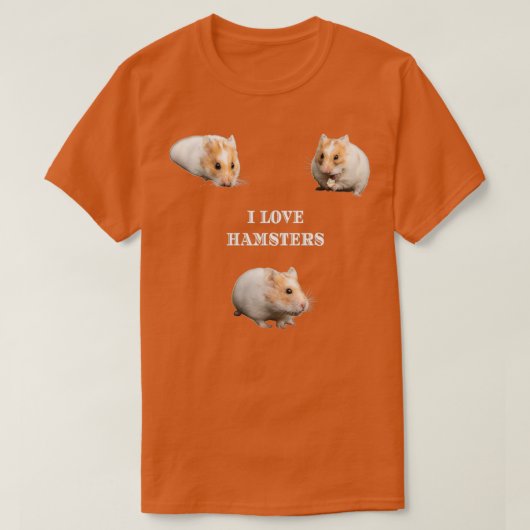I Love Hamsters T-shirt (Design voorkant)