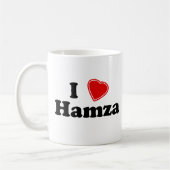 I Love Hamza Koffiemok (Links)