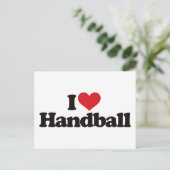 I Love Handball Briefkaart (Staand voorkant)