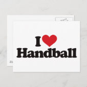 I Love Handball Briefkaart (Voorkant / Achterkant)