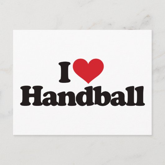 I Love Handball Briefkaart (Voorkant)