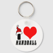I Love Handball Design Sleutelhanger (Voorkant)