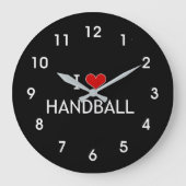 I Love Handball Grote Klok (Voorkant)