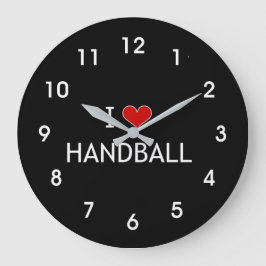 I Love Handball Grote Klok