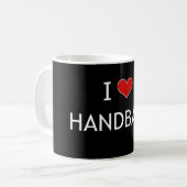 I Love Handball Koffiemok (Voorkant links)