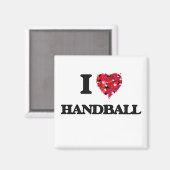 I Love Handball Magneet (Voorkant / Achterkant)