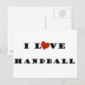 I Love Handball.png Briefkaart (Voorkant / Achterkant)