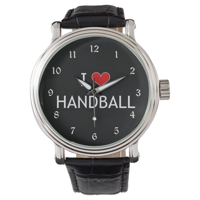 I Love Handball, populair design, Horloge (Voorkant)