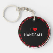 I Love Handball, populair design Sleutelhanger (Voorkant)