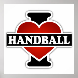I Love Handball Poster