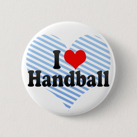 I Love Handball Ronde Button 5,7 Cm (Voorkant)