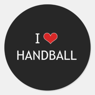 I Love Handball Ronde Sticker