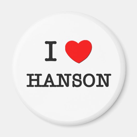 I Love Hanson Magneet (Voorkant)