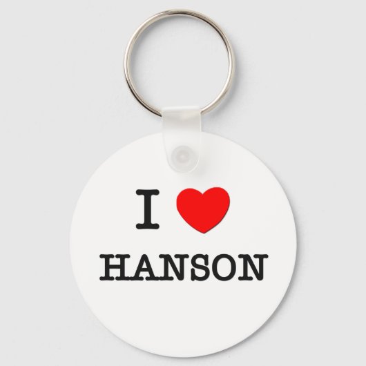 I Love Hanson Sleutelhanger (Voorkant)