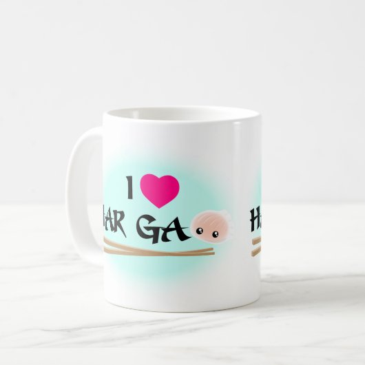 I Love Har Gao (garnalendumpling) Coffee Mok (Voorkant links)