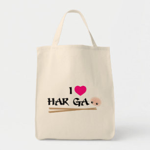 I Love Har Gao (garnalendumpling) Grocery Canvas t Tote Bag