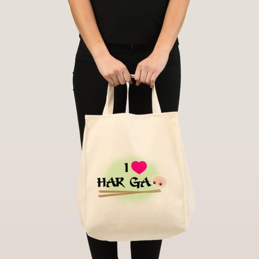 I Love Har Gao (garnalendumpling) Grocery Canvas t Tote Bag (Voorkant (product))