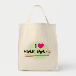 I Love Har Gao (garnalendumpling) Grocery Canvas t Tote Bag