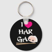 I Love Har Gao (garnalendumpling) Sleutelhanger (Voorkant)
