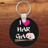 I Love Har Gao (garnalendumpling) Sleutelhanger (Voorkant)