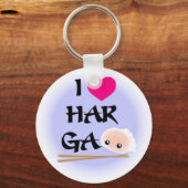 I Love Har Gao (garnalendumpling) Sleutelhanger (Voorkant)