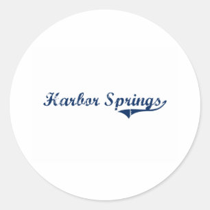I Love Harbour Springs Michigan Ronde Sticker