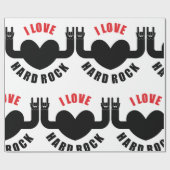 I Love Hard Rock Cadeaupapier (Vlak)