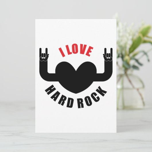 I Love Hard Rock Kaart (Staand voorkant)